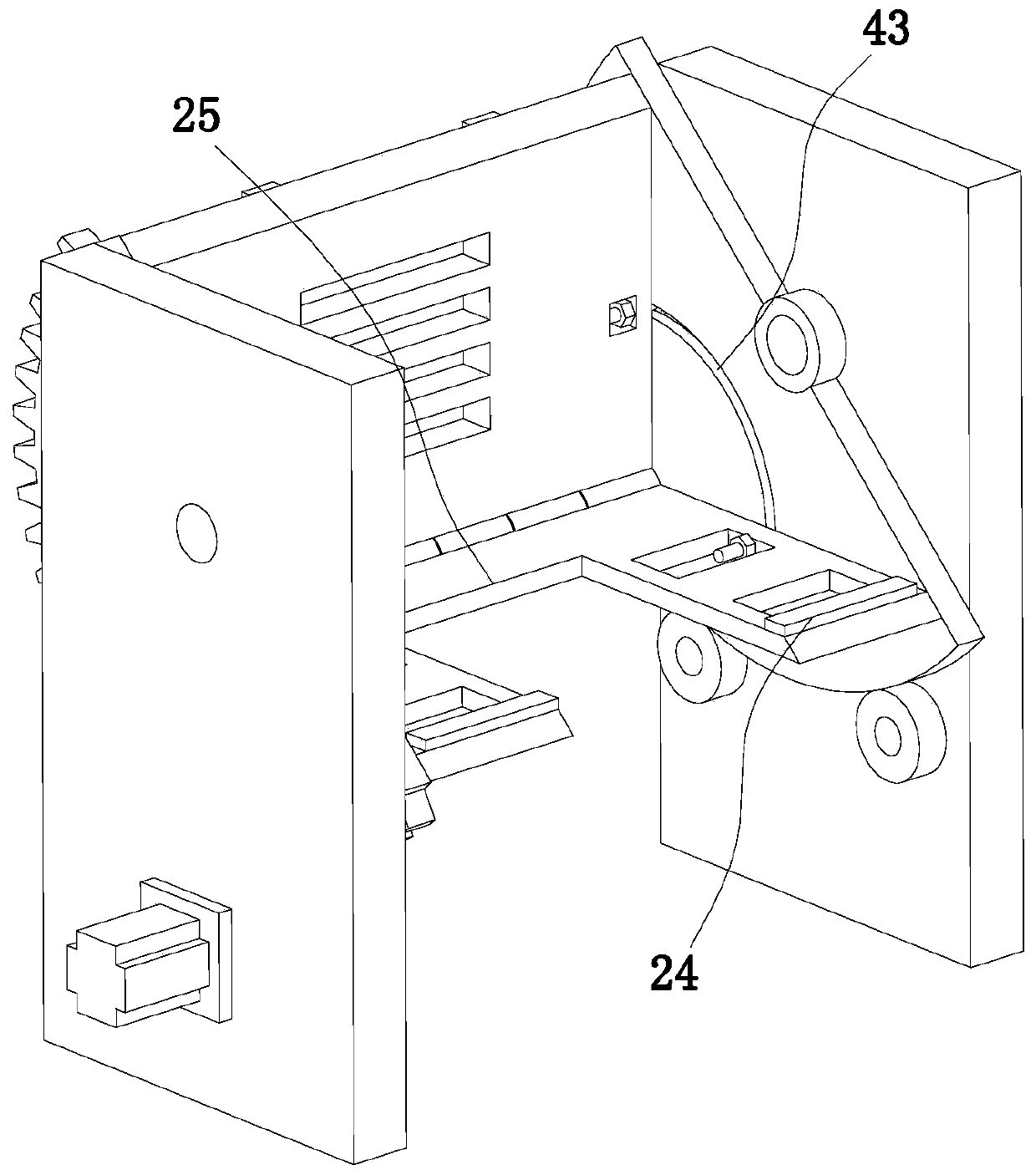 Rotating Device For Adjusting The Shape Of Engine Cylinder Body And