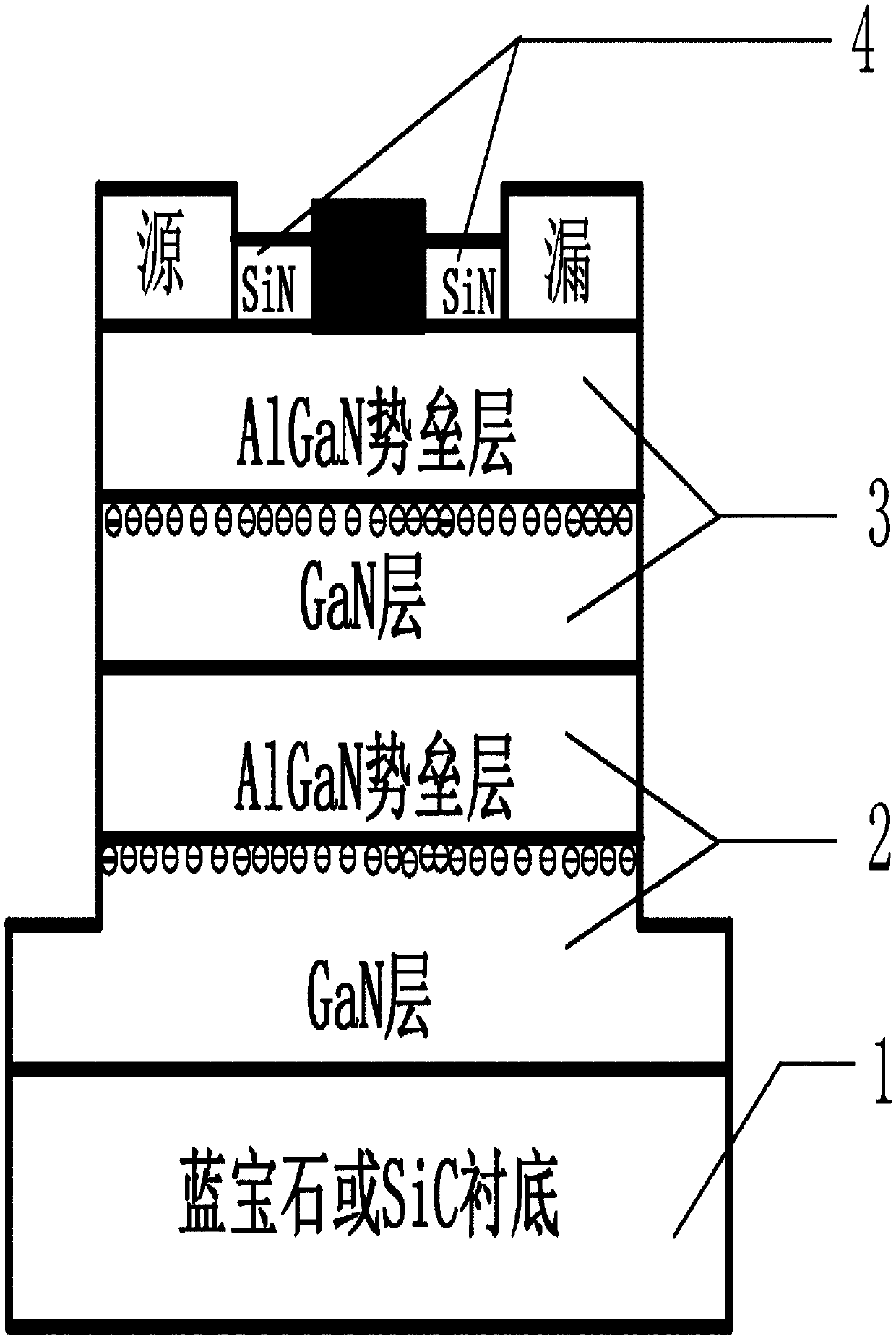 Algan Gan High Electron Mobility Transistor Structure With Multi