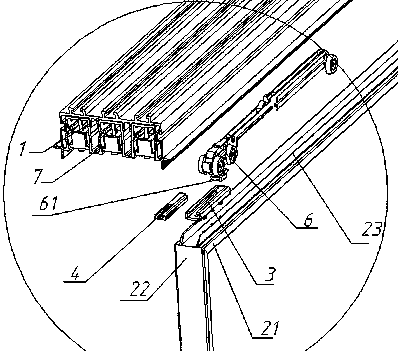 An installation structure for multiple sliding doors