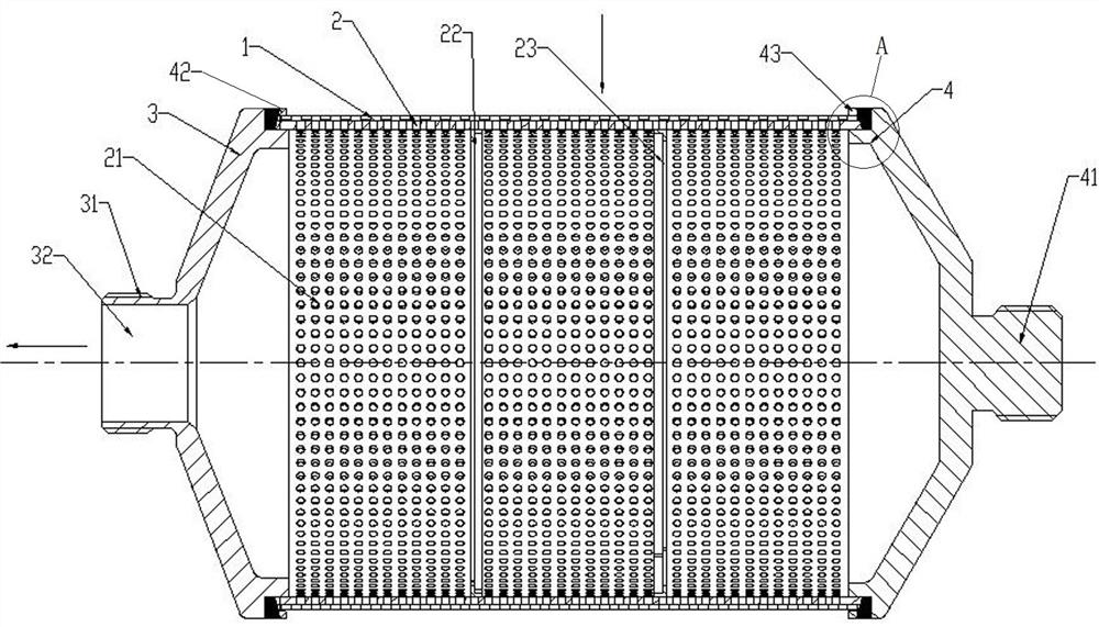 A filter element and a filter device using the filter element