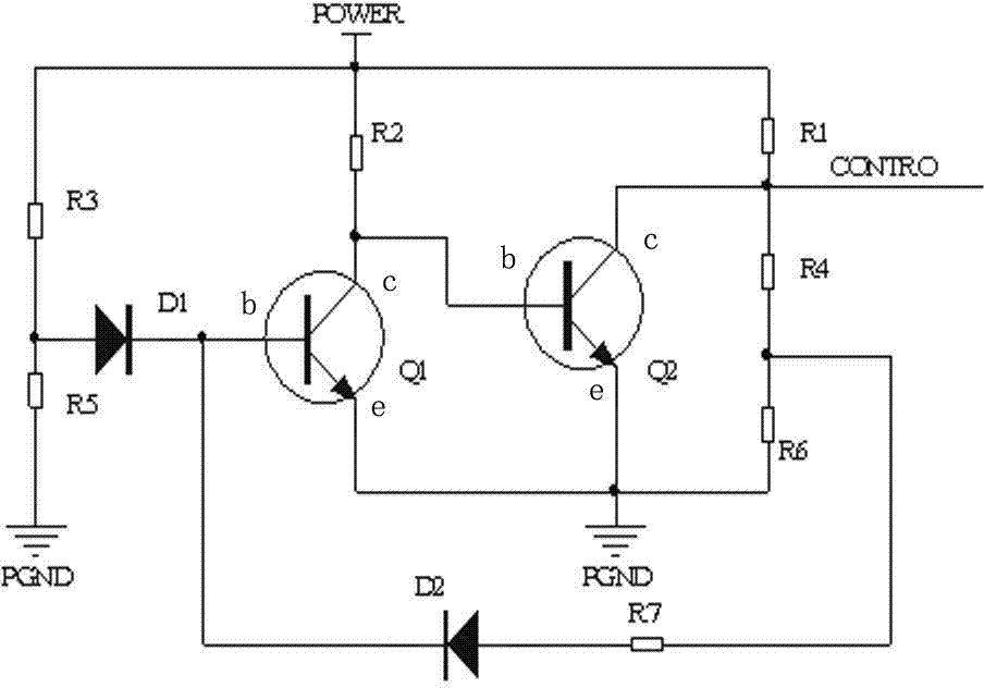 Hysteresis protective circuit of device power source