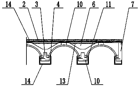 A method for reinforcing a double-curved arch bridge with a corrugated arch plate
