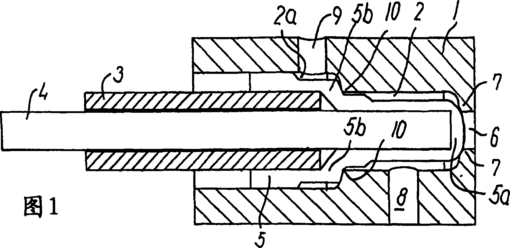 Valve for sterile sampling of a liquid sample from a container