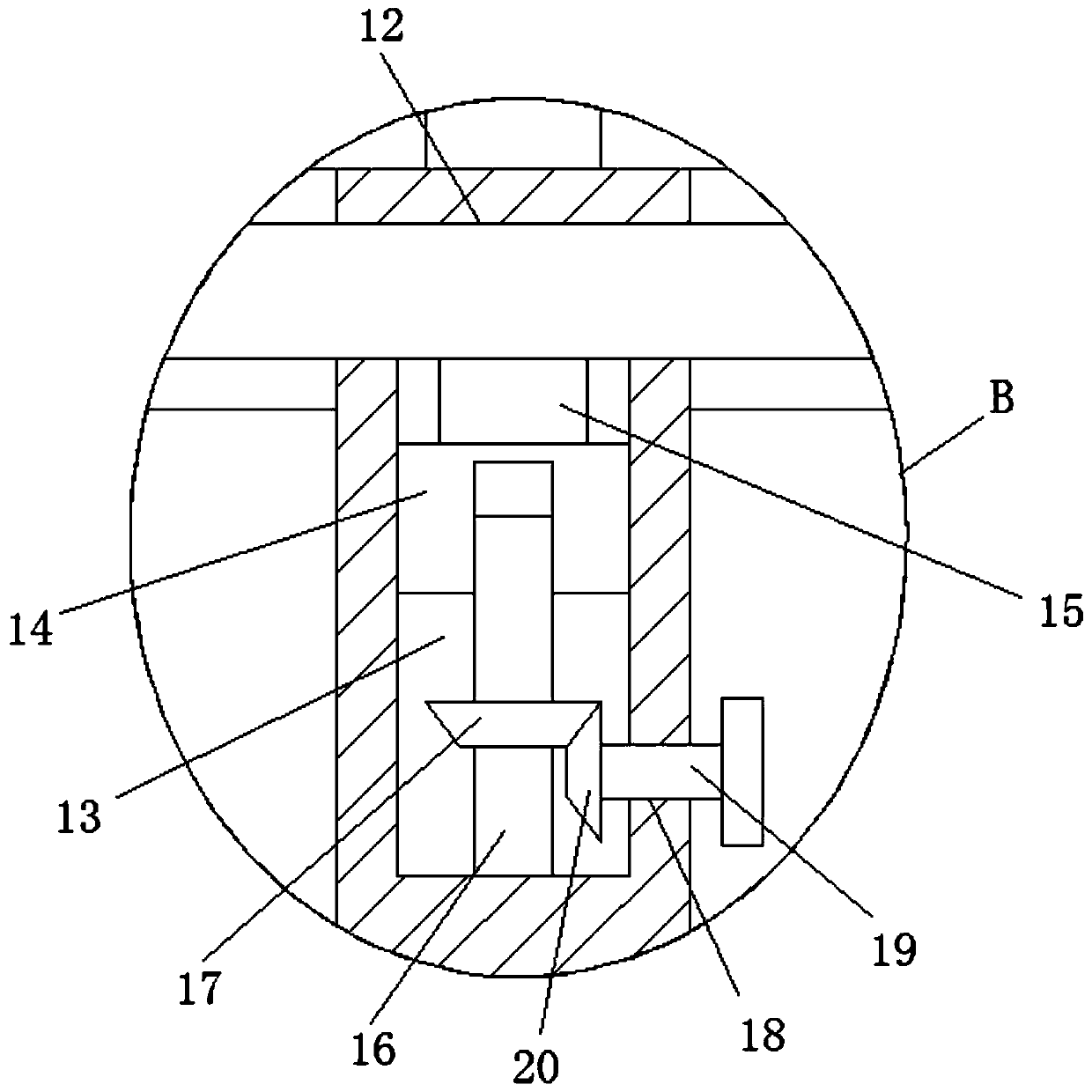 Tunnel drilling device capable of controlling drilling depth and method of use