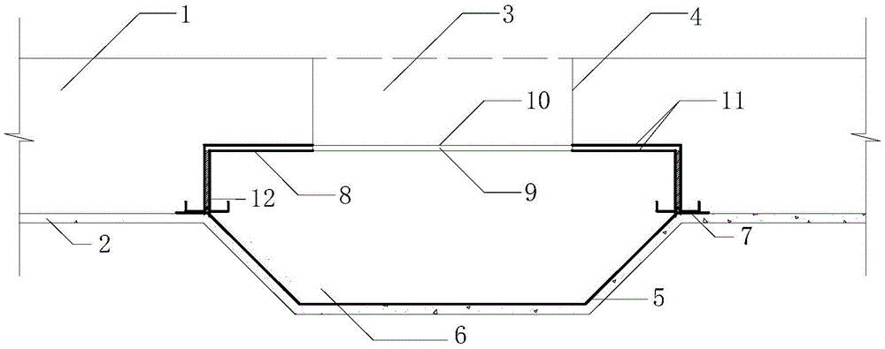 A kind of precast water-stop and post-settlement of foundation floor