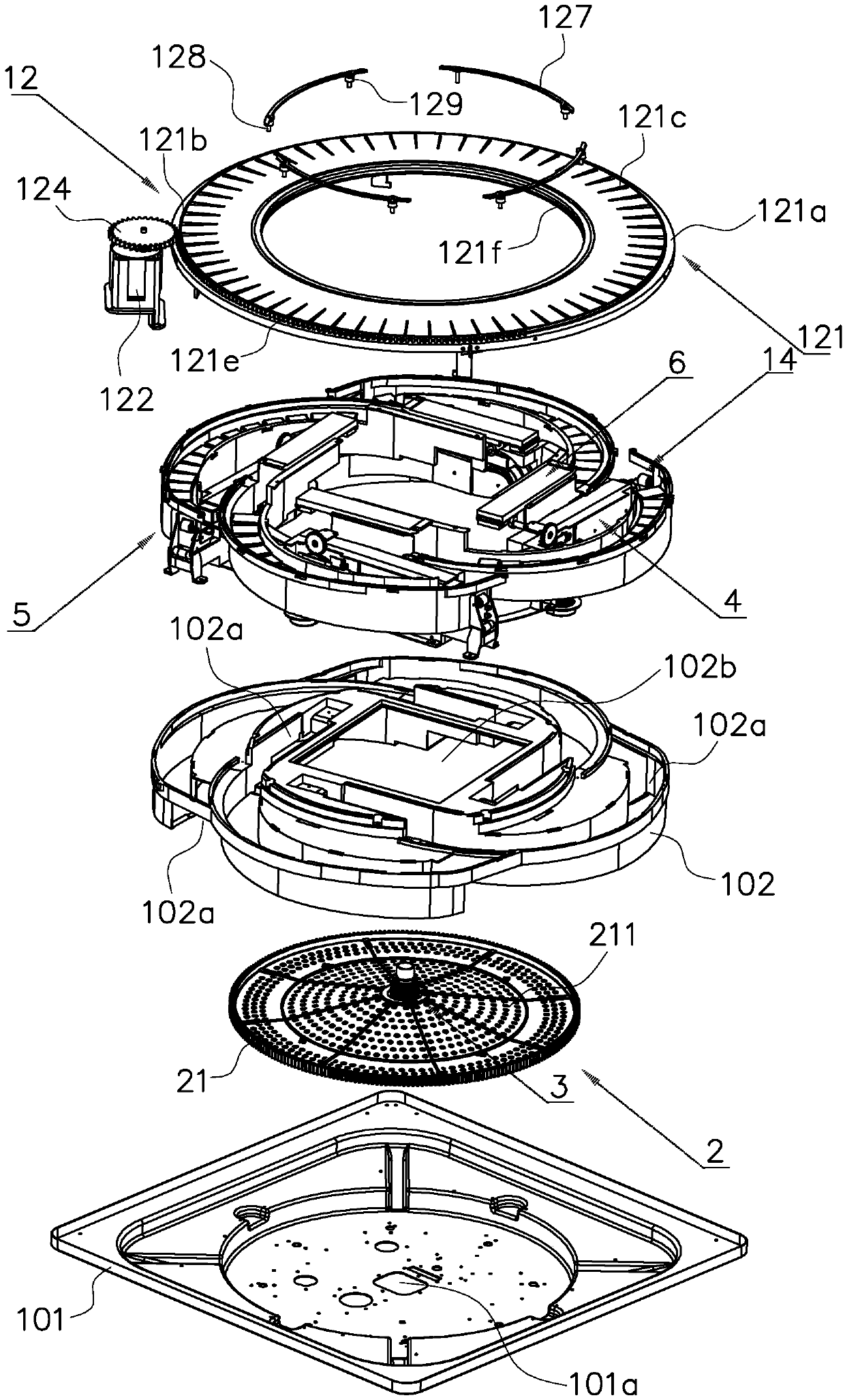 Multi-mechanism combined driving device of roller coaster type full-automatic mahjong machine