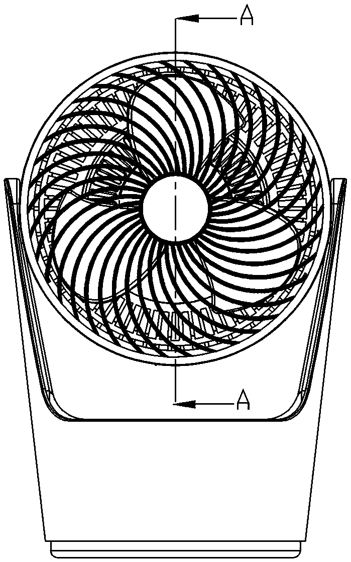 Natural wind/warm wind dual-purpose electric circulation fan