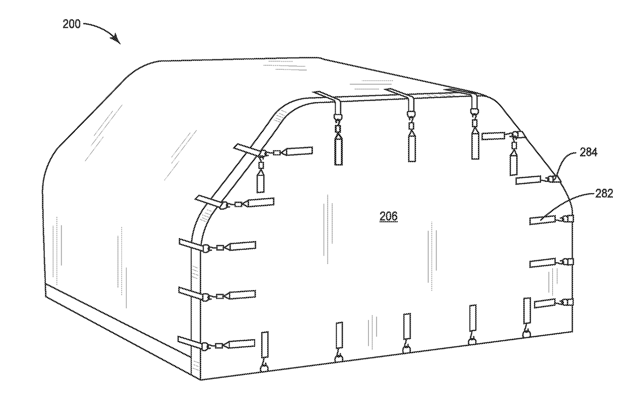 Air cargo container and curtain for the same