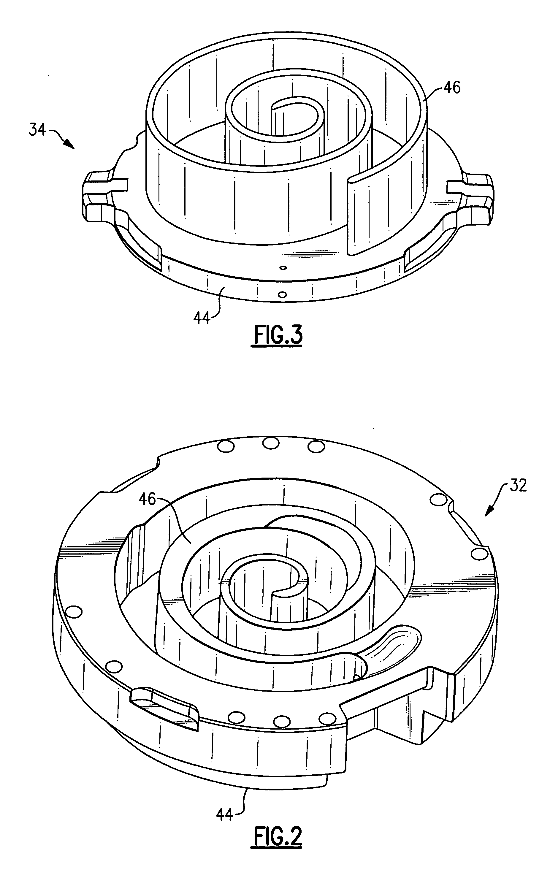 Ductile cast iron scroll compressor