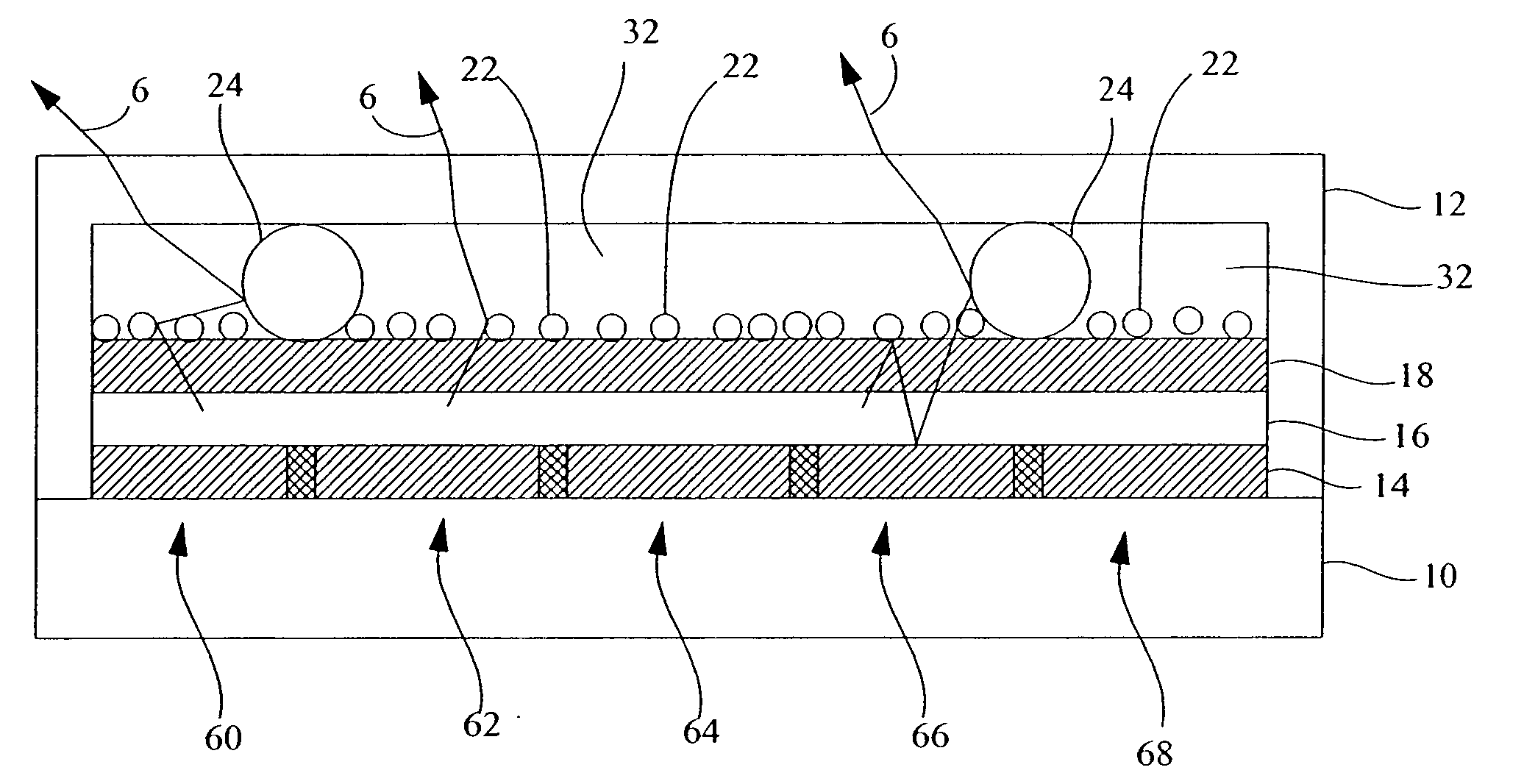 OLED device with improved efficiency and robustness