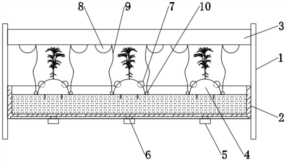 Crop cultivation device facilitating plant spacing adjustment