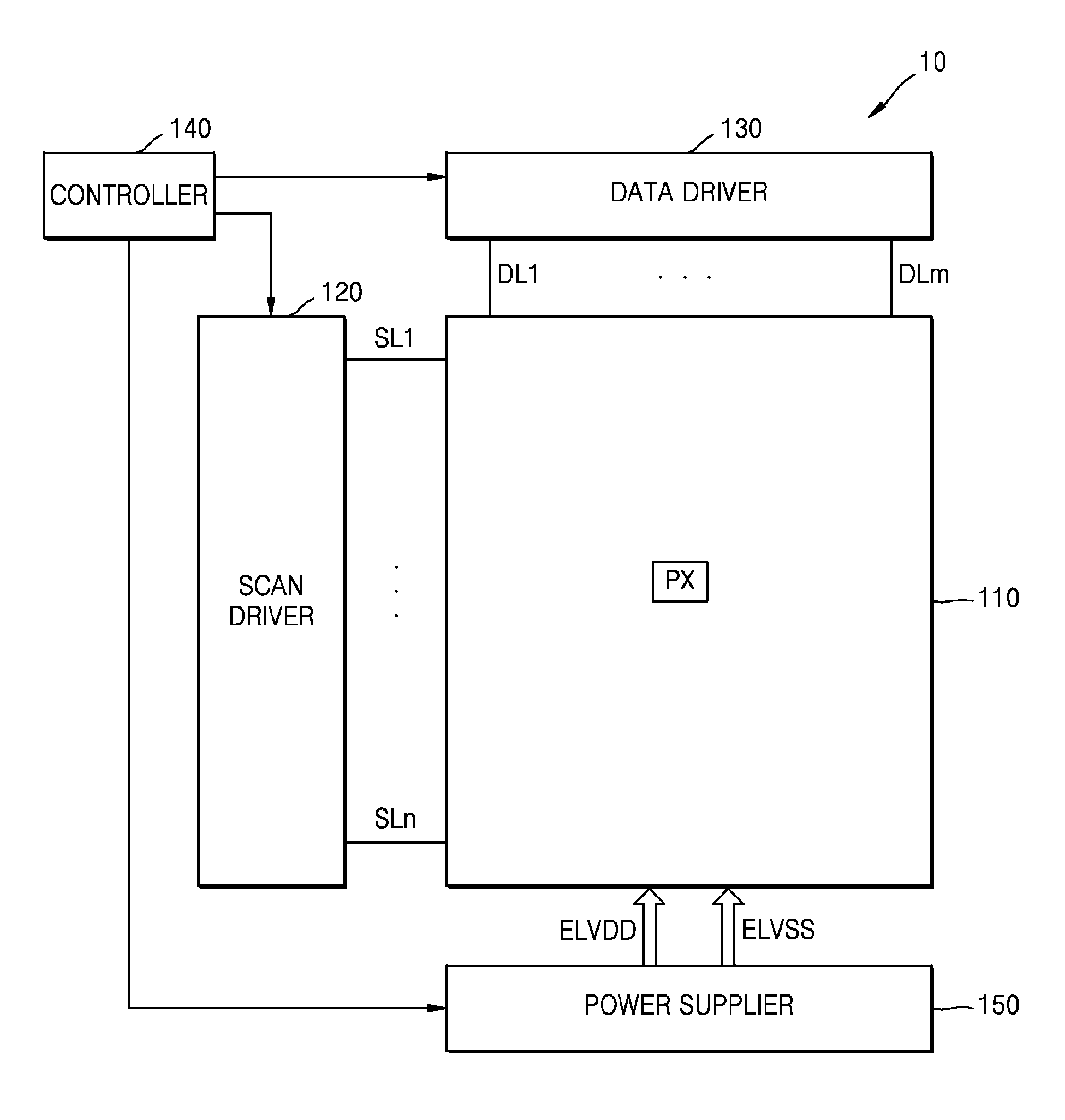 Power supply device and organic light emitting display apparatus including the same