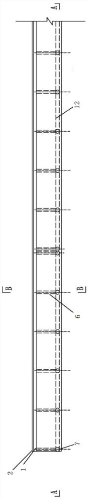 Heavy metal-enriched riverway embankment reinforcing facility with geology easy to collapse