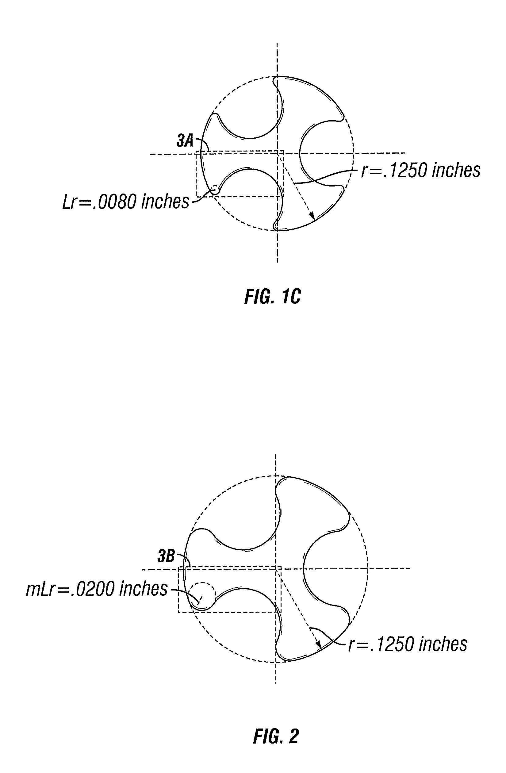 Modified trilobe shape for maleic anhydride catalyst