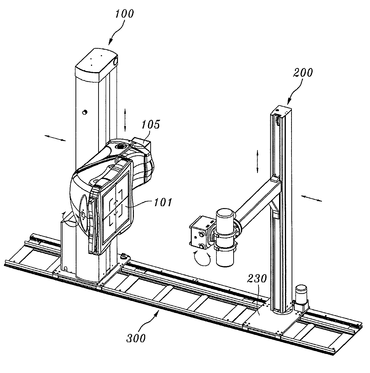 Rail system and X-ray imaging apparatus using the same
