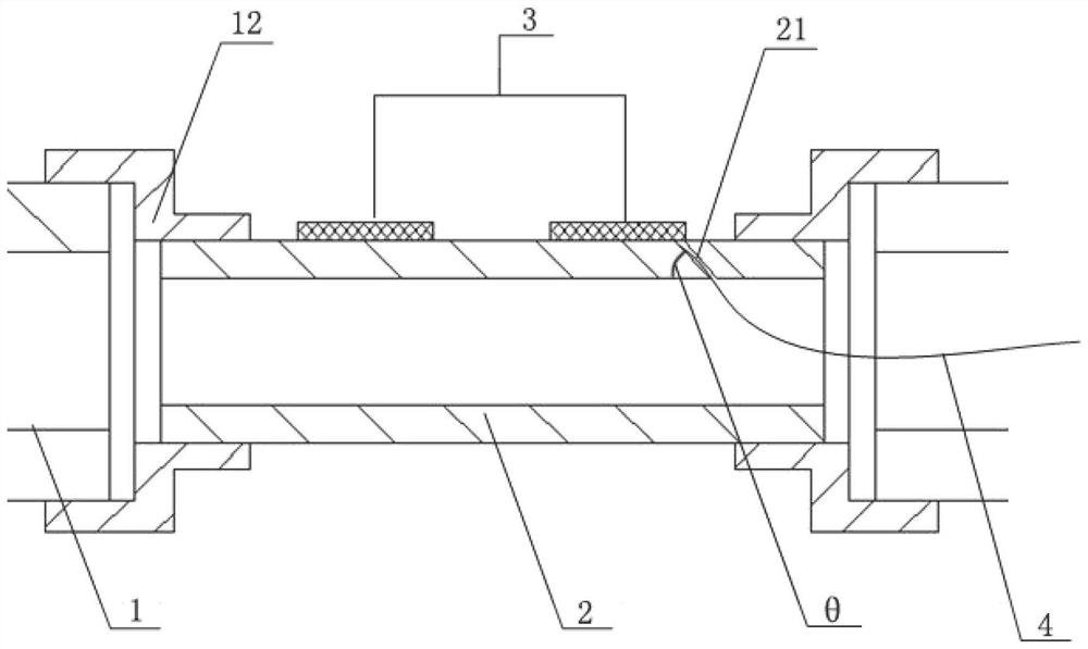 A kind of lifting system gear shaft torque monitoring device and gear shaft