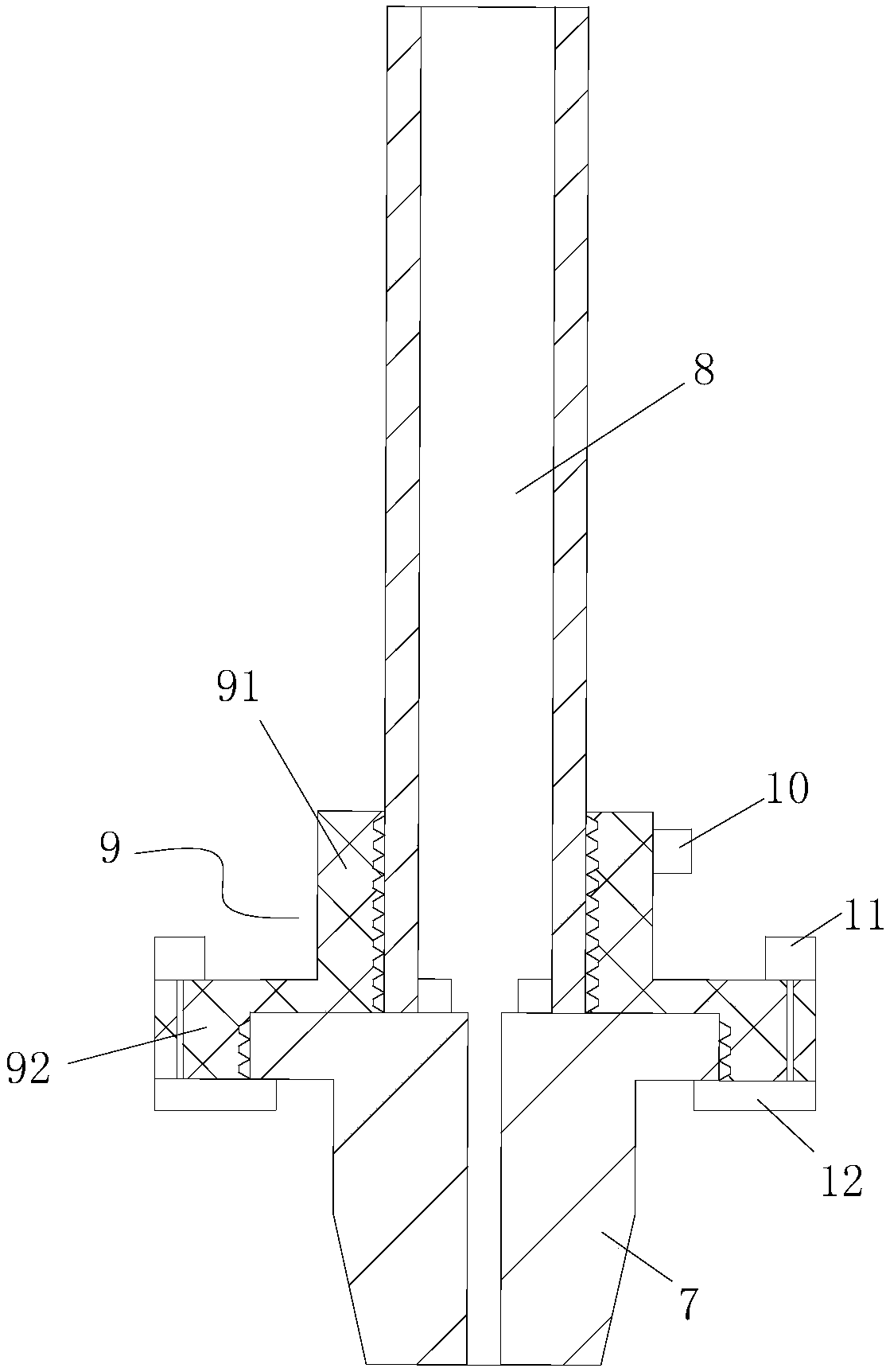 A device for reducing weld residual stress by using high-pressure water jet