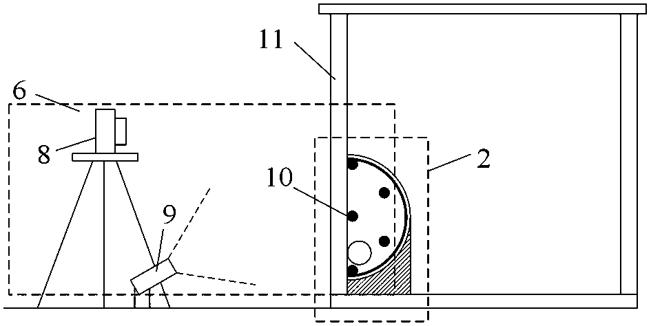 Simulation test method and system of large-diameter soil pressure shield tunnel driving interface
