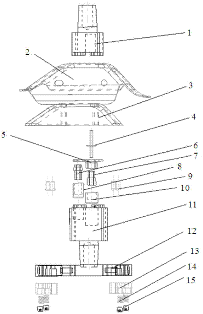 A positioning welding tool electrode for automobile reinforcement plate