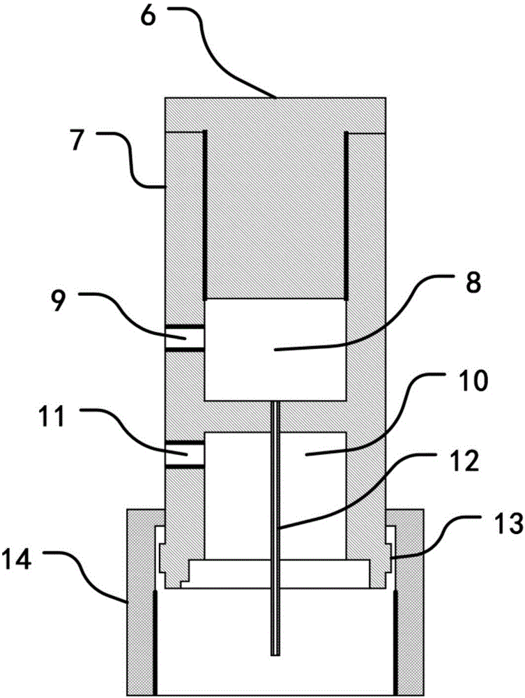 An air pressure control method and device used for photonic band gap optical fiber drawing