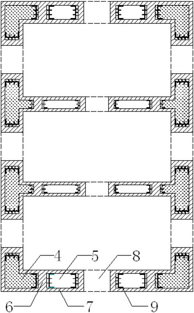 Core tube inverse superimposed underground diaphragm wall and construction method thereof