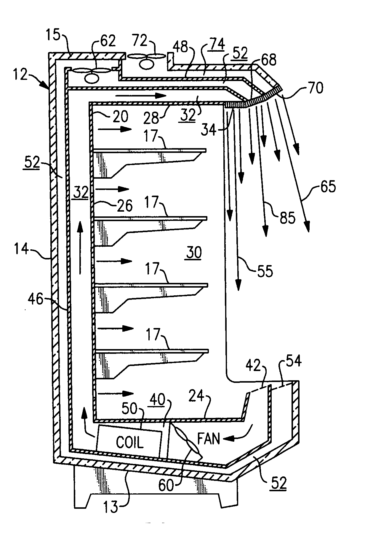 Multi-band air curtain separation barrier