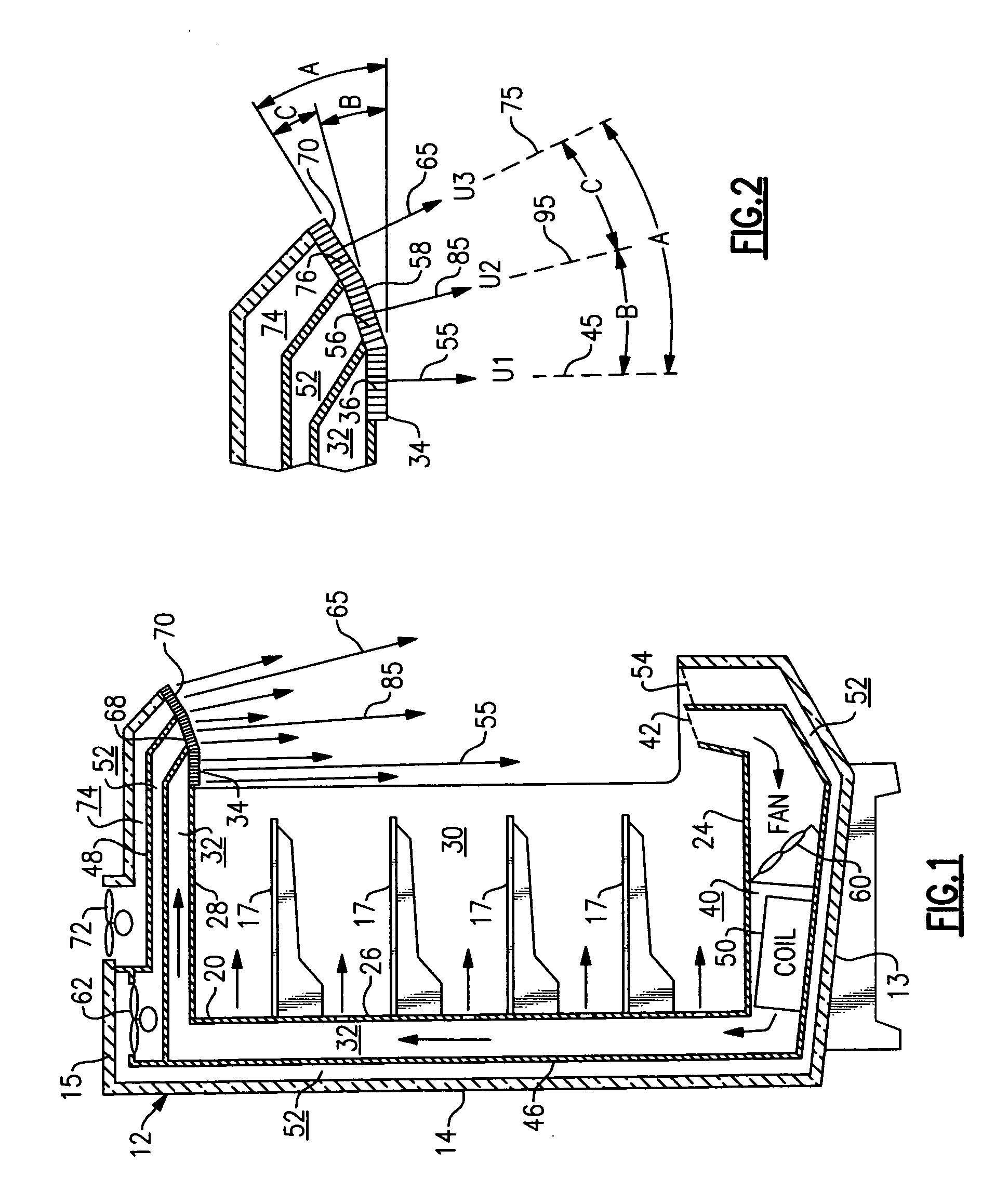 Multi-band air curtain separation barrier