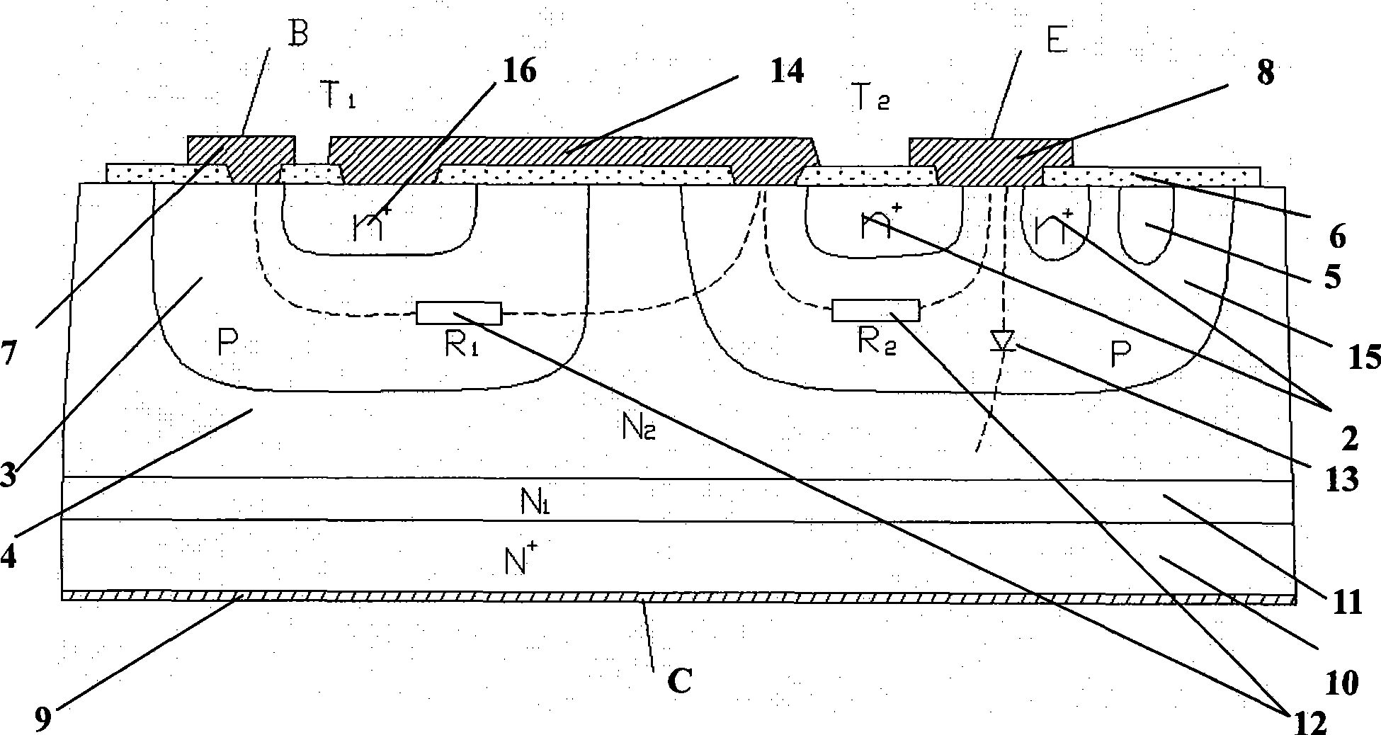 Darlington tube with high reliability for selsyn module and preparation method thereof
