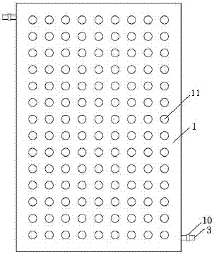 Low-temperature radiation air-conditioning module wall based on capillary network structure