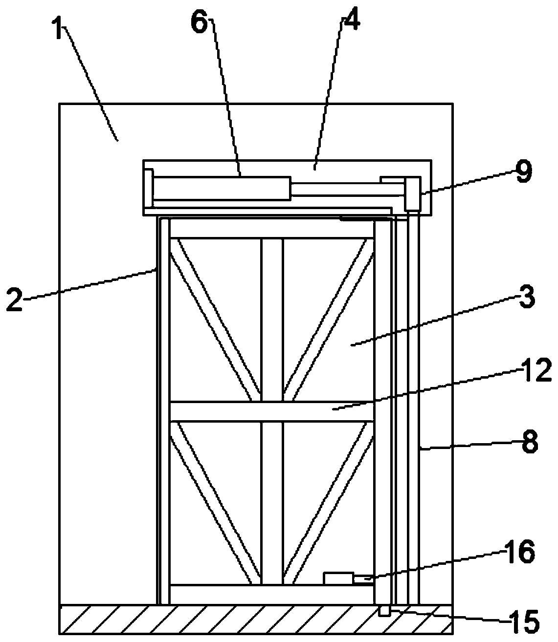 Hidden door with sliding decoration function and capable of being rotatably pushed