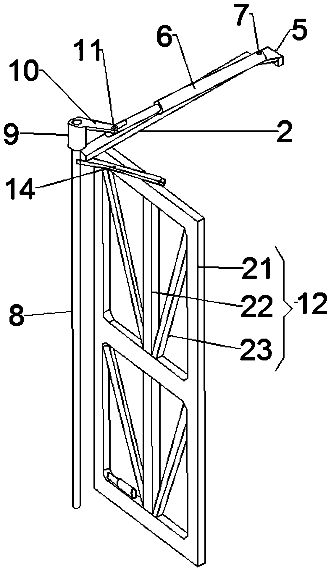 Hidden door with sliding decoration function and capable of being rotatably pushed