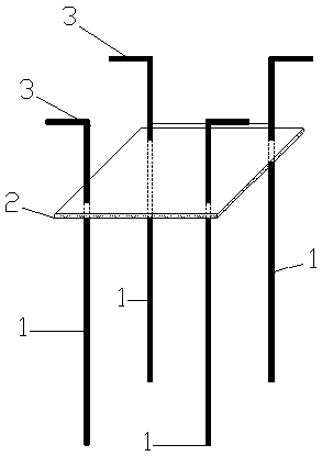 Constructional column top reinforced bar steel structure pre-embedded assembly and construction method
