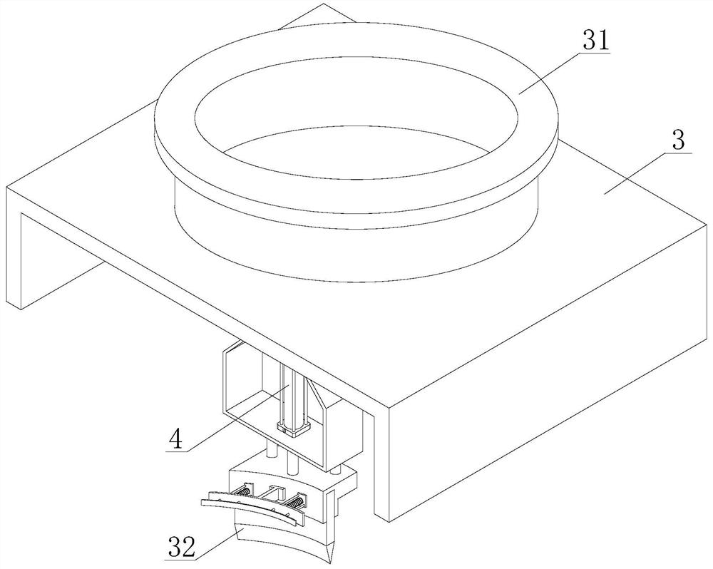 Arc-shaped edge cutting device for stainless steel well lid production and implementation method thereof