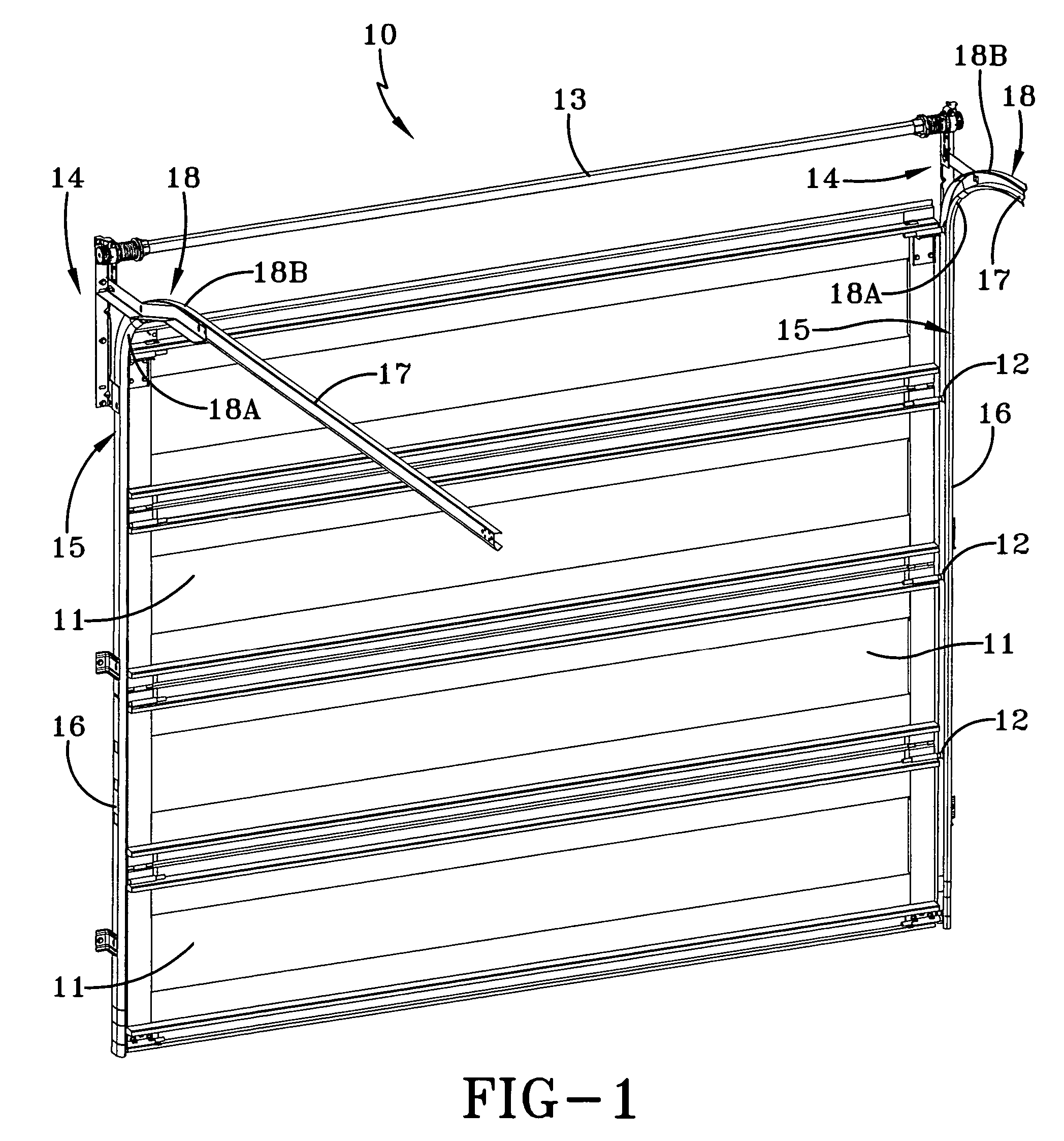 Breakaway track system for an overhead door
