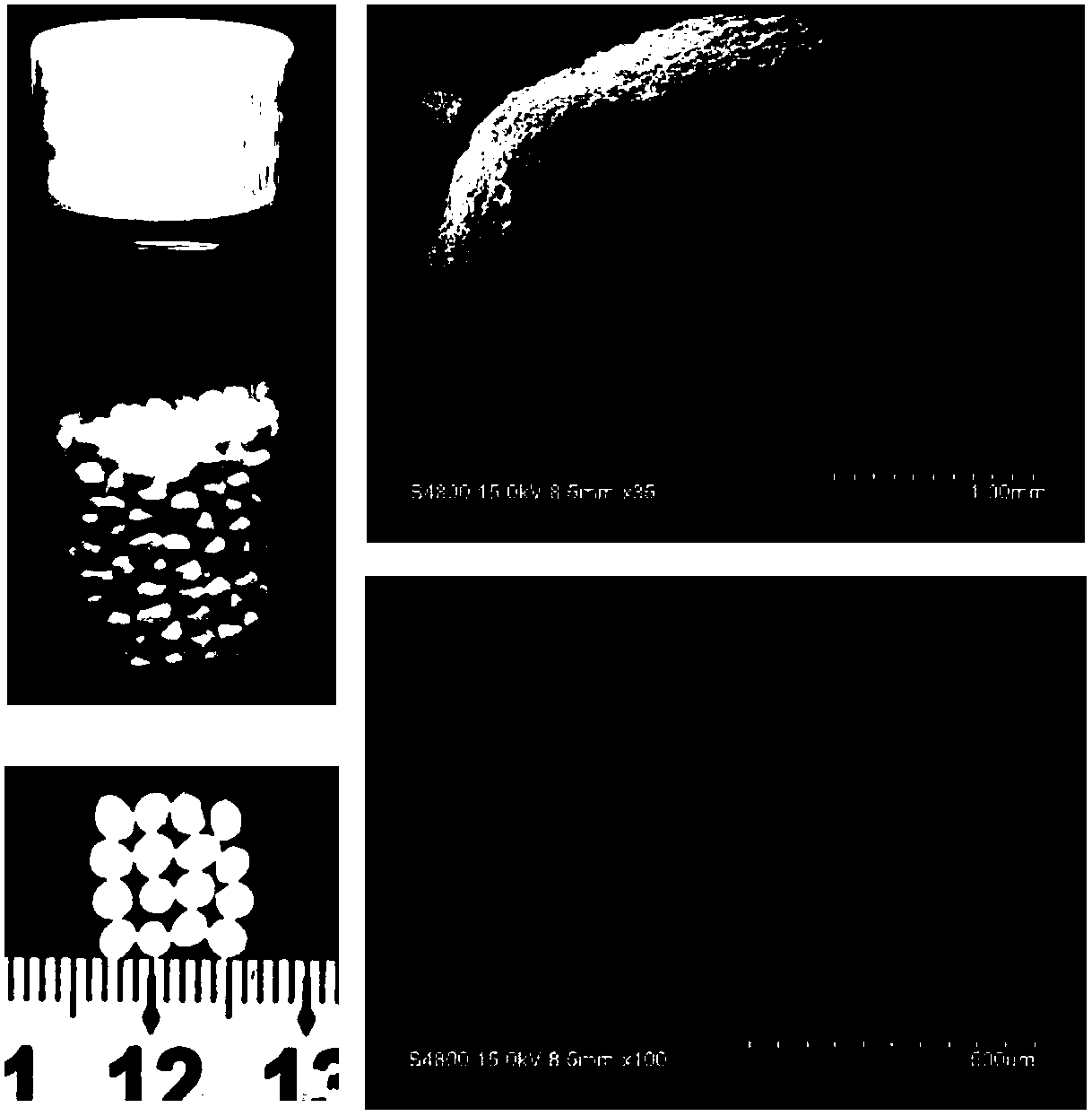 Mesoporous silica matrix composite microsphere with efficient coagulation function and preparation method thereof