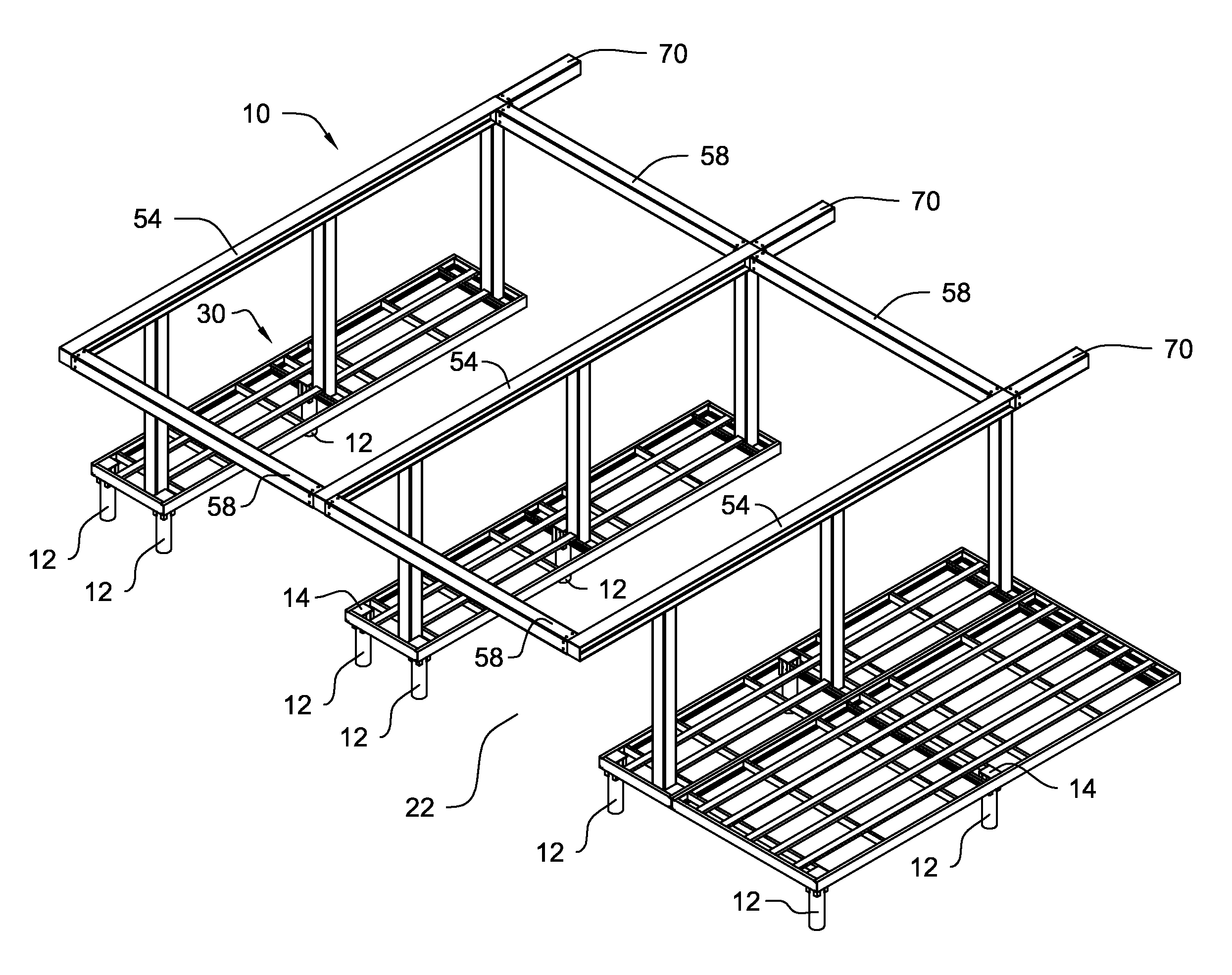 Pre-fabricated modular boat dock assembly