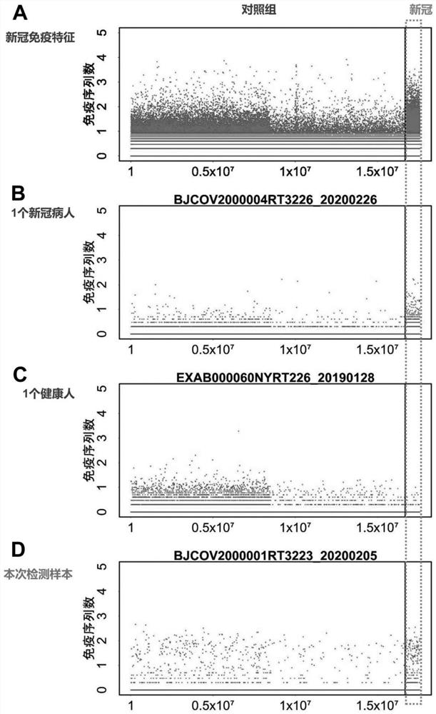 Peripheral blood TCR marker for novel coronavirus infection and detection kit and application thereof