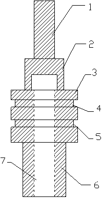 Connecting piece for numerically controlled lathe and heat treatment technology thereof