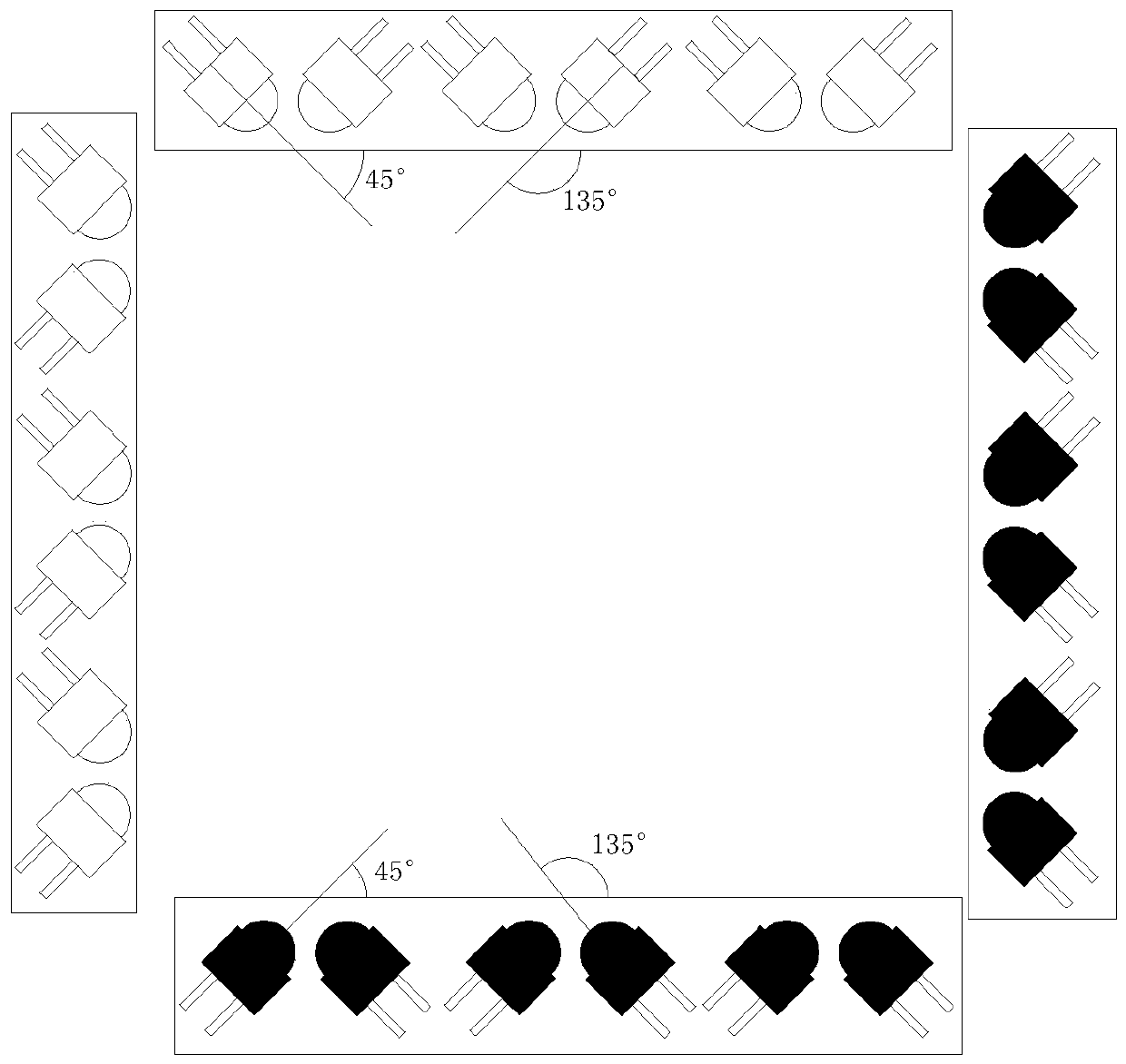 Infrared touch screen with strong light irradiation resistance