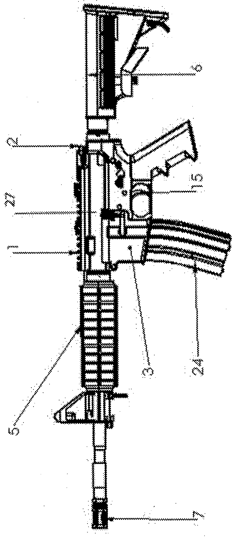 Electronic simulation device for weapon