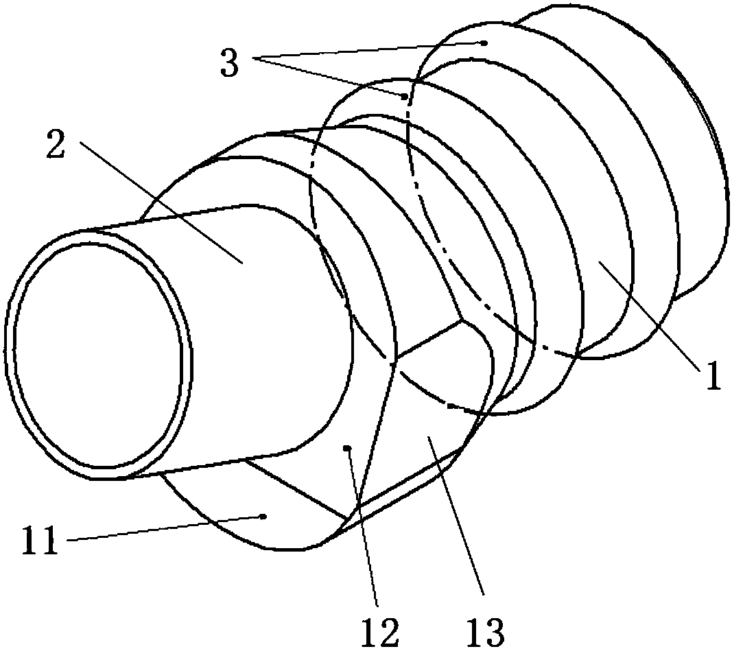 Oil return pipe joint and installation tool thereof