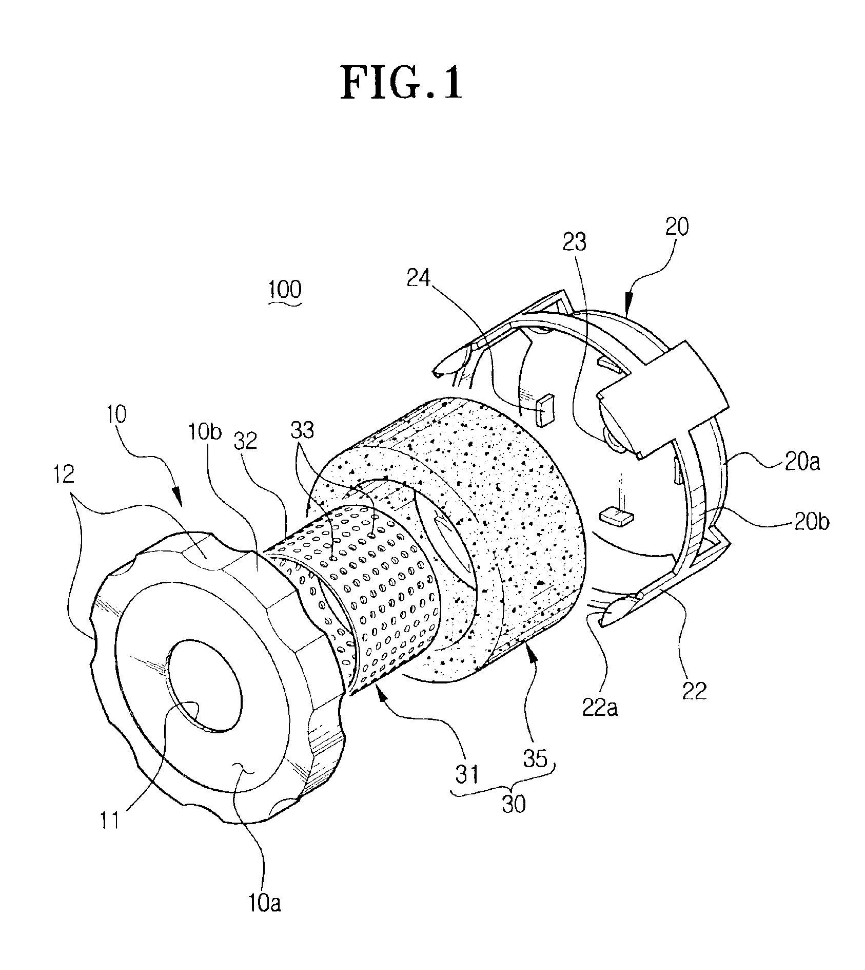 Dust collecting filter of vacuum cleaner and vacuum cleaner having the same
