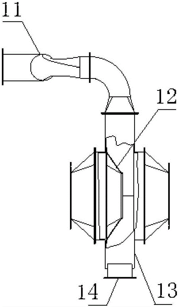 Microwave feed port structure based on wood medium