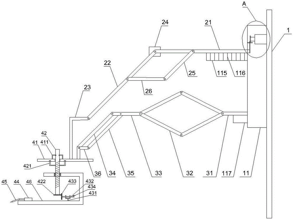 Lead screw type mechanical arm of robot for welding