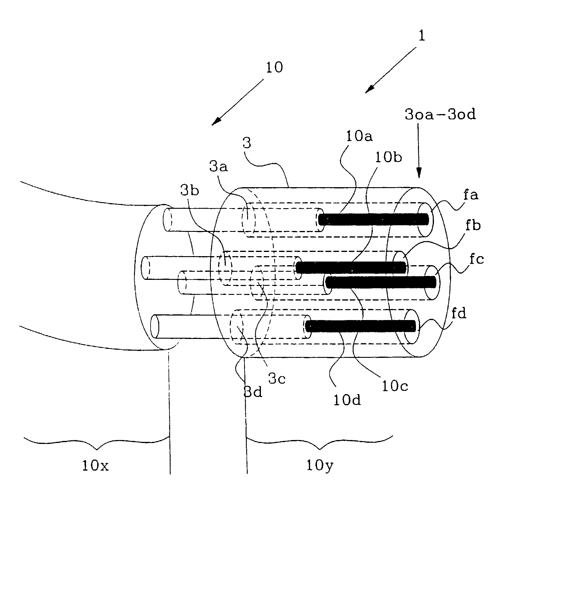 Cable connecting device