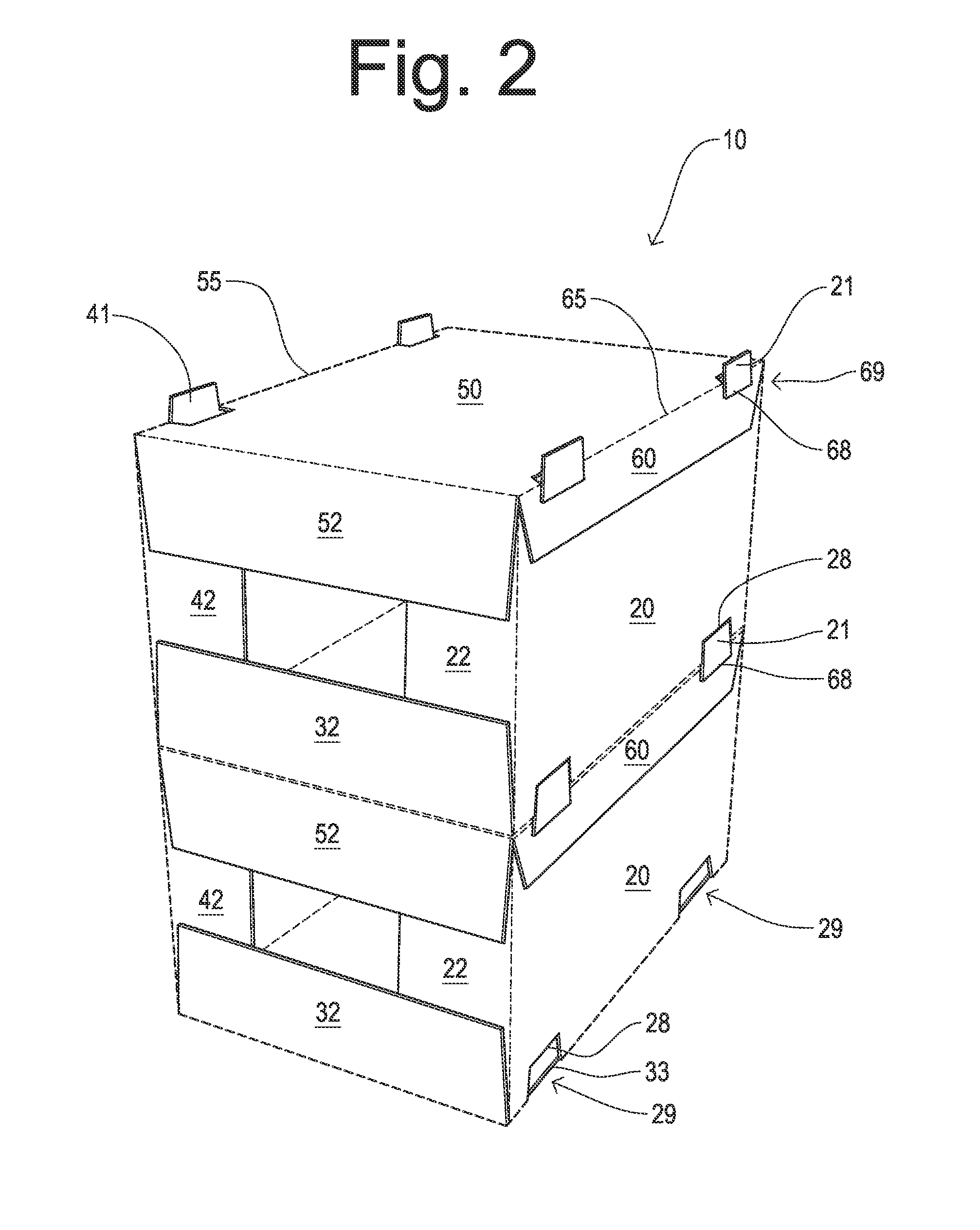 Wraparound Shipping Box Blank with System and Method of Forming Blank into a Shipping Case