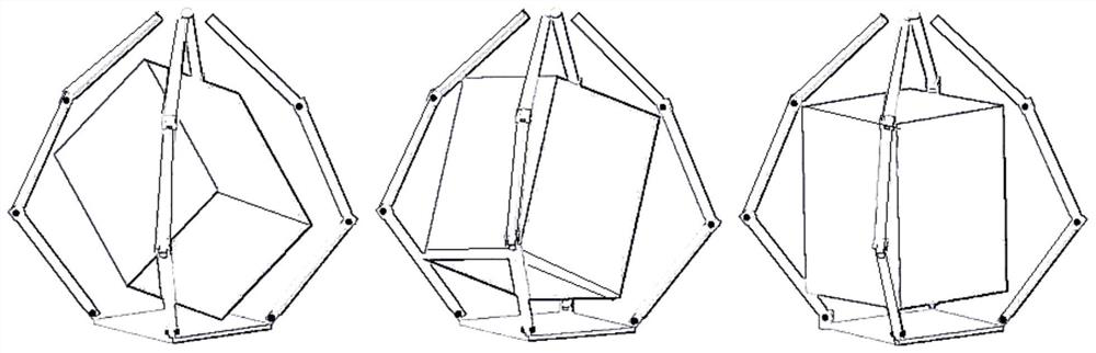 A multi-finger mechanism-based method for capturing the envelope of tumbling targets in 3D space