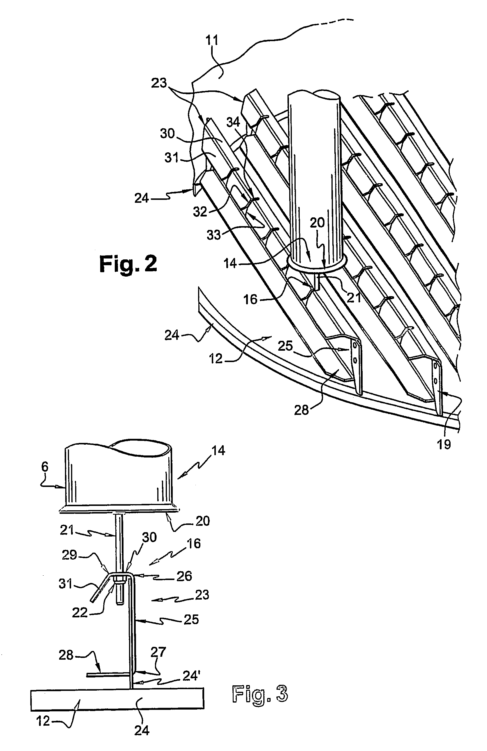 Air filtration units of the type comprising filtration bags