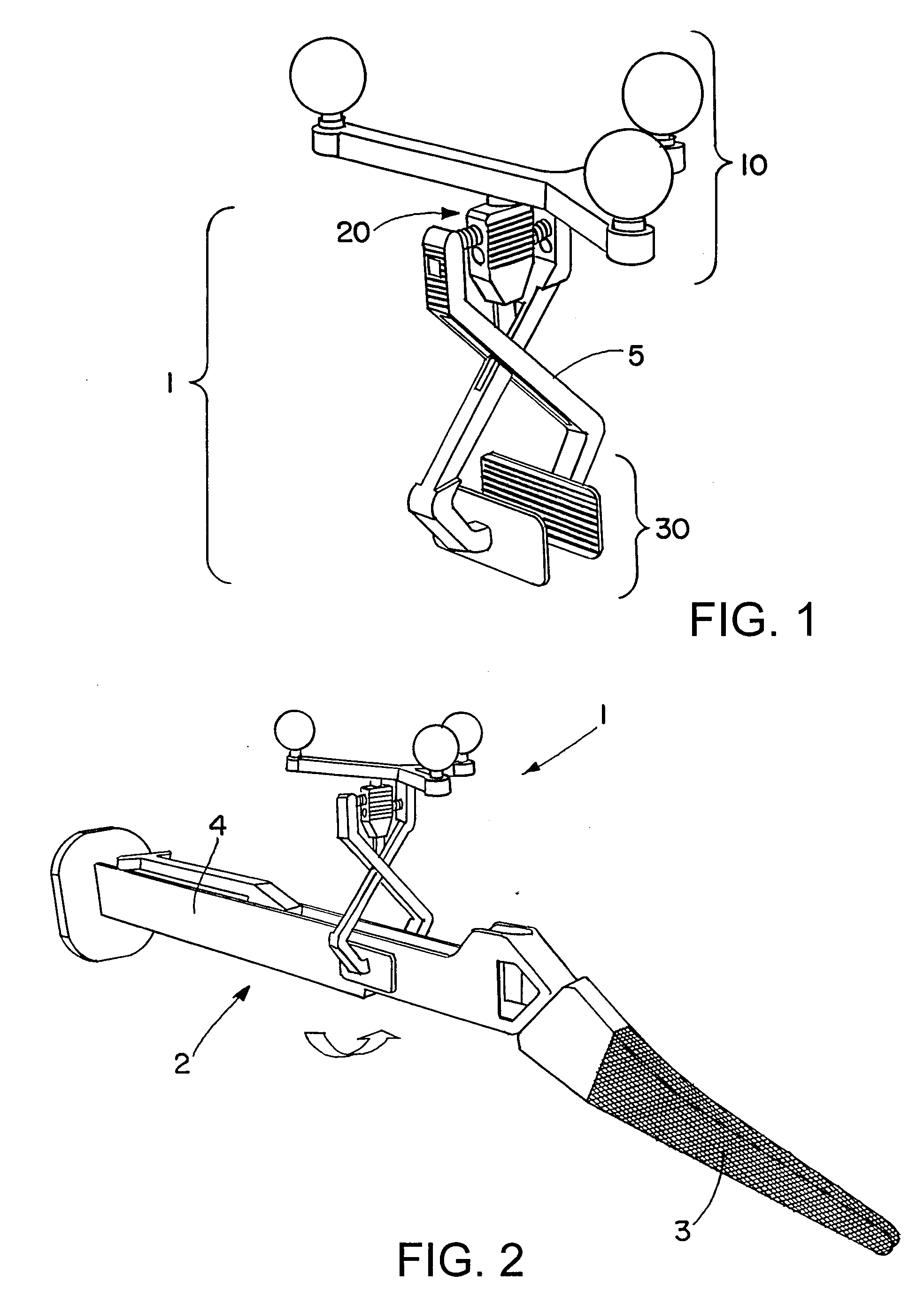 Adaptor for attaching a reference array to a medical instrument having a functional direction or plane