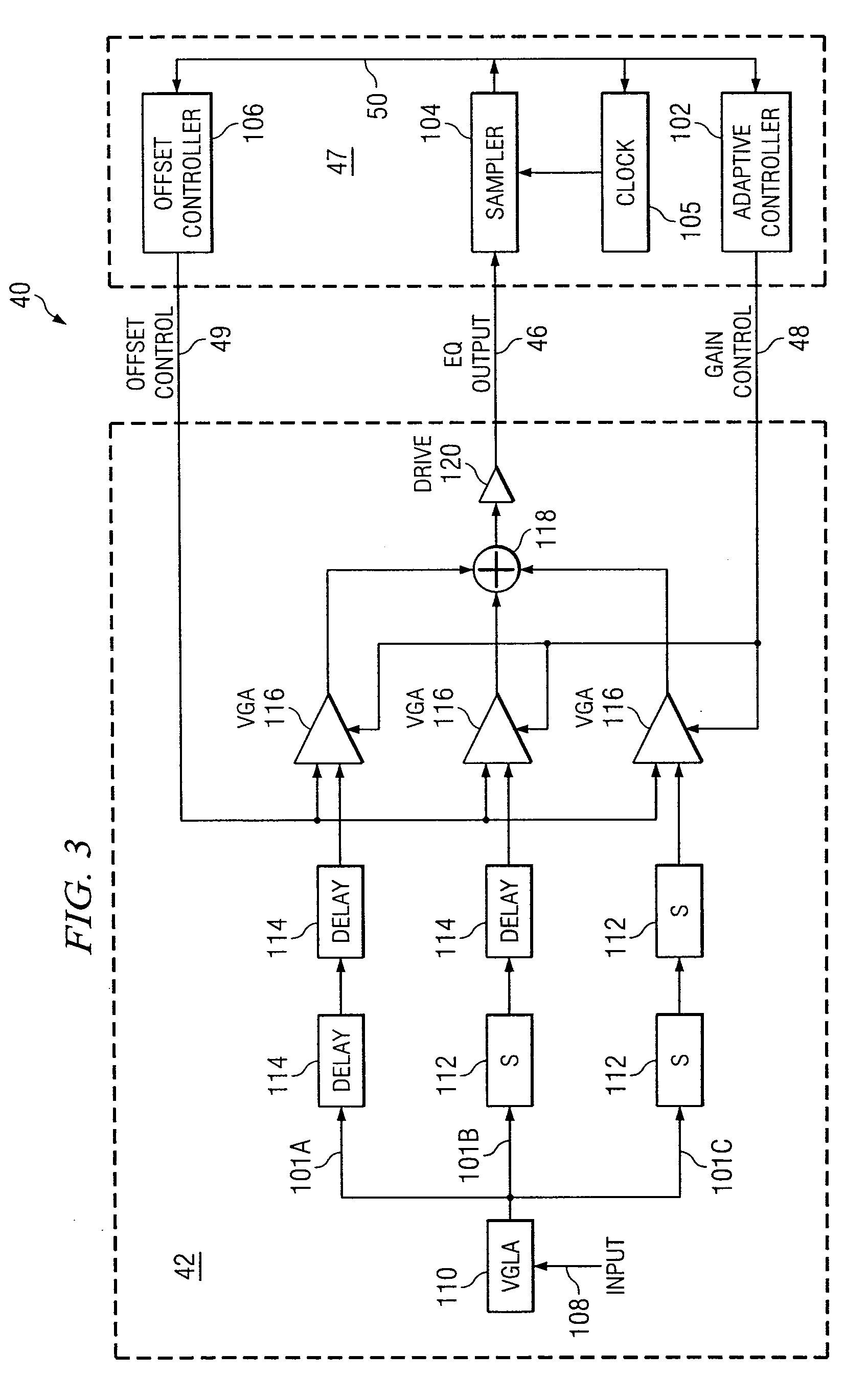 System and Method for the Adjustment of Compensation Applied to a Signal